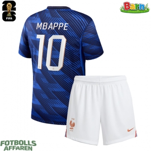 Frankrike Kylian Mbappe #10 Hemmaställ Barn VM 2026 Kortärmad (+ Korta byxor)